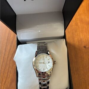 Bulova TJX Silver Stainless Steel Watch- Never Worn